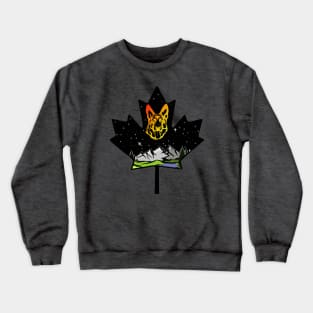 Canadian Maple Leaf German Shepherd - Yellow/Orange Crewneck Sweatshirt